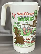 Vintage 1980’s Walt Disney Bambi Plastic Coca Cola Coke Pitcher picture