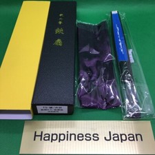 Japanese Samurai War Fan Tessen Shinsengumi Hijikata Toshizo White Blue Japan picture