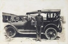 WWI USMC Marine Corps Soldier in Uniform 1919 RPPC Photo Postcard COPY picture