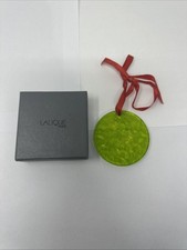 Lalique Noel 1992 Lime Green Ornament - 237 picture