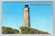 Virginia Beach VA-Virginia, Old Cape Henry Lighthouse, Vintage Postcard picture