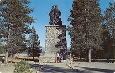 Postcard CA: Donner Monument, Donner Party, Donner Lake, California picture
