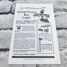 Vtg 1959 Print Ad Smith Victor Bar Light Photography Advertising Art picture