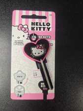 HELLO KITTY METALLIC HEART SHAPED KWIKSET KW1/KW10 KEYBLANK - READ DETAILS BELOW picture