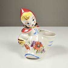 Vintage Hull Pottery Little Red Riding Hood Open Sugar Bowl 1940s Regal China picture