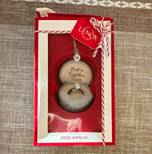 Lenox 2020 Annual Together Forever Ring Box Wedding Ornament 2.375in 890946 picture