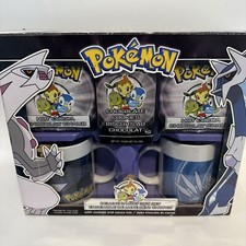 Pokemon Diamond & Pearl 2 Coffee Mug Set w/ cookies & cocoa mix/ Box Damage  picture