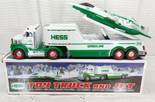 VINTAGE 2010 HESS GASOLINE TOY TRUCK  & JET NEW N BOX WORKING  picture