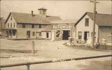 Bethel ME Lower Main St. Herrick Bros Car Auto Garage Real Photo Postcard picture