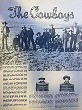 1972 Cast of Movie The Cowboys picture