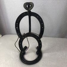 Vintage Horseshoe Wrangler Cowboy Sculpture Country Rodeo Western Horse Shoe picture