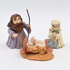 Vintage 1997 The Bethlehem Experience Mary, Joseph, & Jesus Nativity Figures picture