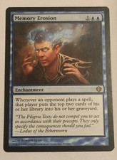 Memory Erosion Shards of Alara Rare MTG Magic The Gathering 050/249 Blue NM EDH picture
