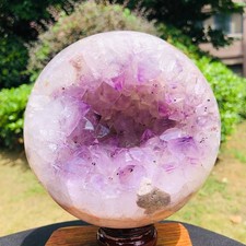 4.88LB Uruguay Natural Amethyst Cave High Level Smile Shape Spiritual Energy picture