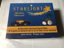 100ct STARLIGHT CHARBON CHARCOAL 35 mm Instant Light Coconut Charcoal Tablets picture