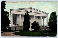 1910 Poughkeepsie New York NY Postcard College Hill W.W. Smith Park Building picture