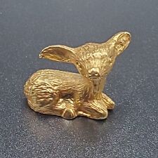 Pewter Gold Mini Deer Doe Figurine  picture