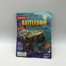 1999 Battleship by Hasbro - Mini Keychain Board Game - Basic Fun - Sealed Pkg picture