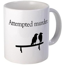 Attempted Murder White Coffee mug 11 OZ picture