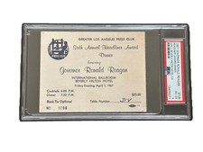 1967 Governor Ronald Reagan Los Angeles Press Club Headliner Dinner Ticket PSA picture