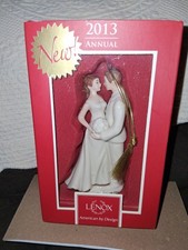 2013 Lenox “Always & Forever” Bride and Groom Porcelain Ornament picture