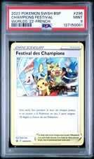Pokemon Champions Festival Promo SWSH296 World Championships 2022 FRENCH PSA 9 picture