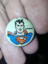 1940s Vintage Kellogg's Pep Pinback 1945 Superman Pinback Button Cereal Premium picture