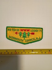 Na Tsi Hi Lodge 71  Monmouth Council New Jersey Vintage BSA OA WWW Flap picture
