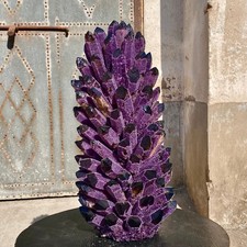 26LB New Find purple Phantom Crystal Quartz Cluster Mineral Specimen Healing picture