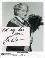 Robin Williams – Signed Index Card + Vintage 
