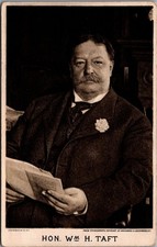 Hon. Wm H. Taft Sepia Campaign Postcard 1908 Presidential Portrait picture
