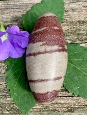 138g GENUINE SHIVA LINGAM HEALING STONE  Holy Narmada River, India REIKI picture