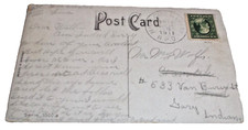 1911 MONON C&IL MICHIGAN CITY & LAFAYETTE RPO HANDLED POST CARD picture
