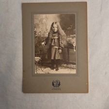 D.O. Root Antique Cabinet Card Photo Young Girl Very Long Hair DO Root Huron picture