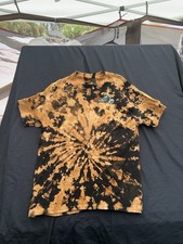 Harley-Davidson Tie-Dye Black & Tan Motorcycle Graphic T-Shirt picture