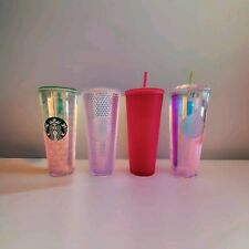 4 Starbucks Mirror Studded Iridescent Multi Color Tumblers Venti 24oz  picture