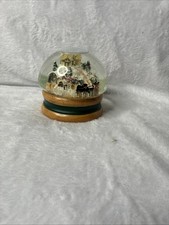 Vintage Christmas Musical Snow Globe Lot Holiday Santa Winter Music Box Globes picture