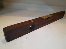 Antique Stanley Brass And Wood Level No. 0  26.5