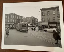 1951 Bed-Stuy Trolley BMT Ralph Av S @ Fulton Brooklyn New York City NYC Photo picture