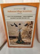 Dept 56 A CHILL IN THE AIR WEATHERVANE Halloween Village Accessory 6013645 NEW picture