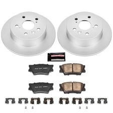 PowerStop Z17 Brake Pad & Fully Coated Rotor Kit Rear CRK3068 picture