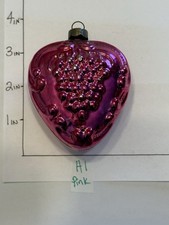 Heidt Bumpy Embossed HEART Pink 3 1/2