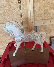 Vintage Alberta's Mold Ceramic Carousel Horse Figurine on 13