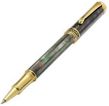 Xezo Maestro Rollerball Pen, Tahitian Black Mother of Pearl. 18K Plated Handmade picture