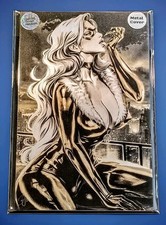 Waifu Chronicles #1 Black Cat Cosplay Gold METAL Variant Katiya Sinyukhina  picture