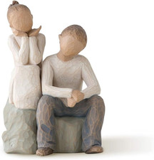 Brother and Sister, Sculpted Hand-Painted Figure picture