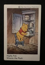 1966 DUTCH GUM DISNEY WINNIE THE POO *TRUE ROOKIE CARD* NALLE PUH POP 0 VG+ picture