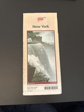 1999 AAA Map Route Navigation for New York USA Vintage History Niagara Falls picture