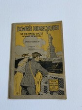 1918-19 DOAN'S DIRECTORY THE US POPULATION Statue Of Liberty Medicine QUACKERY picture