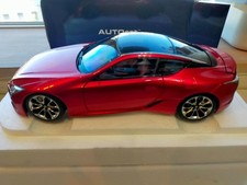 AUTOart 1:18 Lexus LC500 Metallic Red Dark Rose Interior Diecast Model Car picture